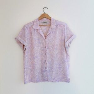 VTG 80S FLORAL FIREWORKS BLOUSE
